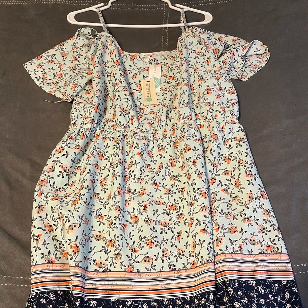 Cold shoulder dress